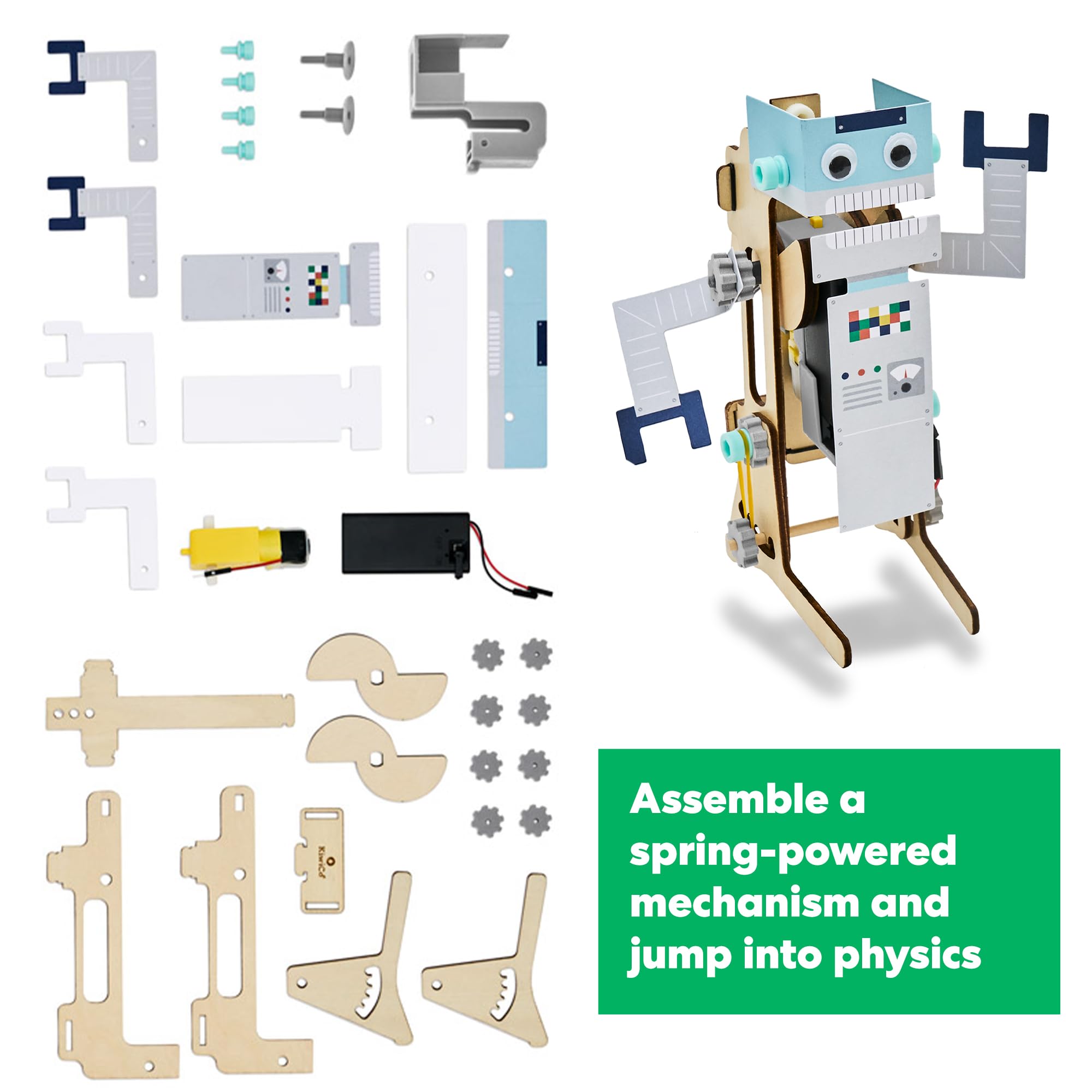 KiwiCo - Jumping Robot, STEM Robotics & Building Kit for Kids, Ages 9+