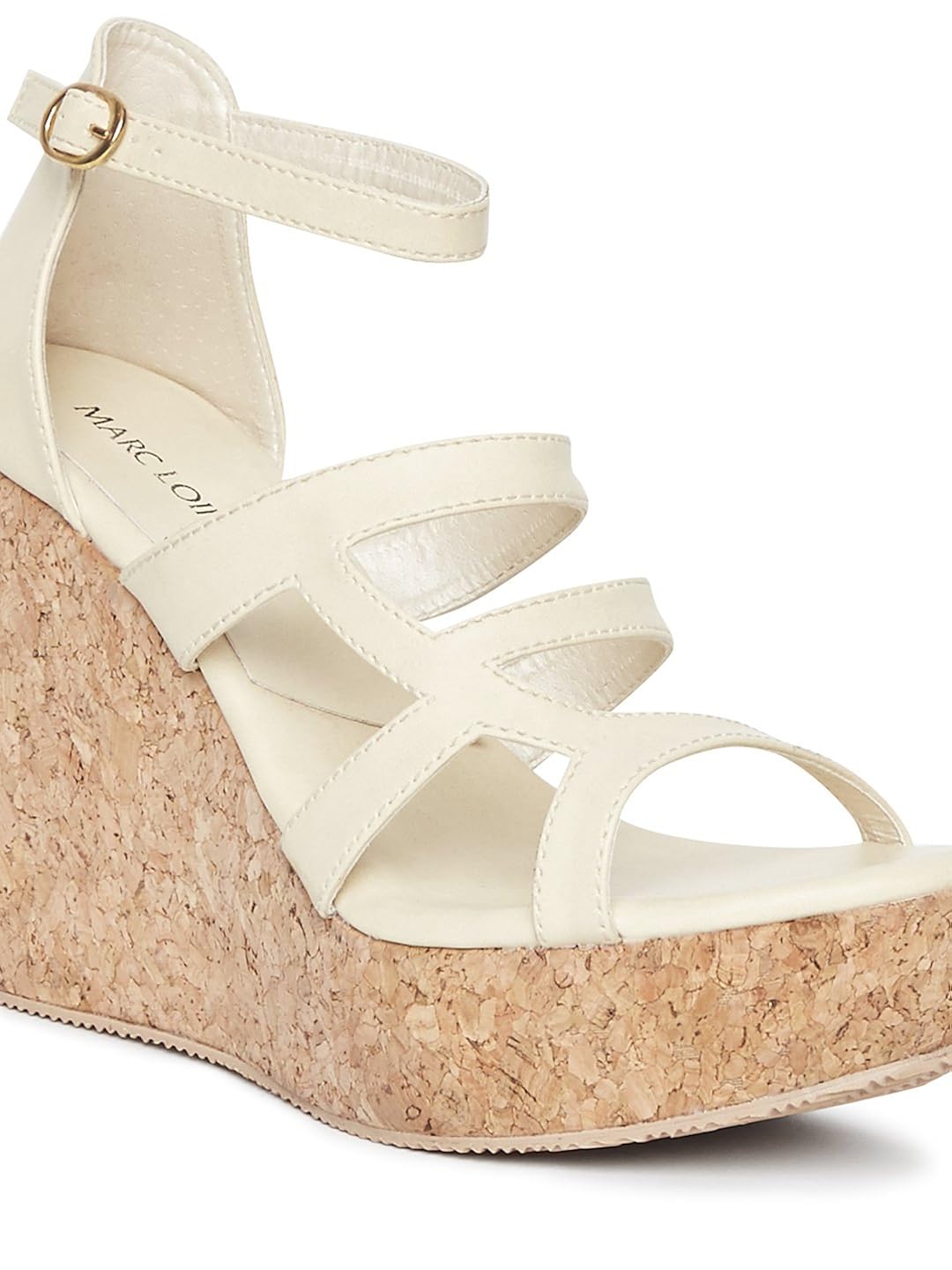 marc loire women's tan solid heels