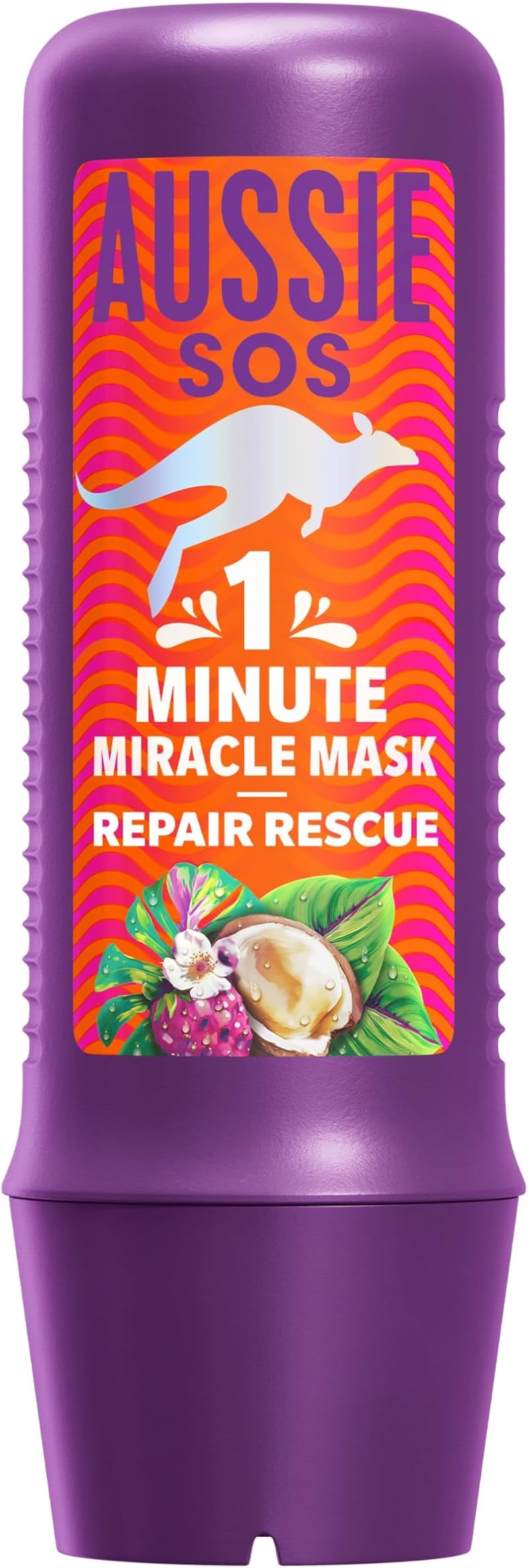 Aussie 1 Minute Miracle Repair Rescue Mask 250ml Deeply Nourishes Hair