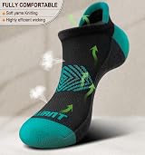 BULLIANT Womens Socks Trainer 6 Pairs Anti Blister Breathable Cushioned view 3
