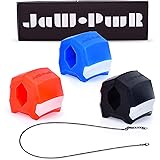 JaW•PwR JAW EXERCISER For Men and Women (3 PACK) Chisel, Define, Tone Your Jawline and Neck Muscles, All Levels 40, 50, 60 lb