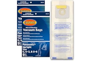 EnviroCare Panasonic Type U U3 U6 Upright Vacuum Cleaner Microfiltration Bags (2)