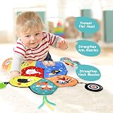 Vicloon Tummy Time Pillow Baby Toy Black White High Contrast with Mirror view 6