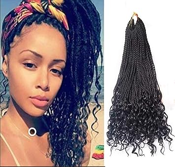 Amazon Com Yrenrea Hair 22 Inches Curly Senegalese Twist