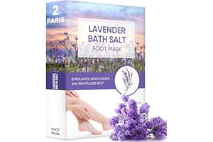 IFEZAC Foot Peel Mask, Lavender Foot Mask Natural Exfoliator for Dry Dead Skin, Callus, Peeling Foot Mask Repairs Heels & Removes Cracked Feet & Rough Heels Enjoy Baby Soft Smooth Feet