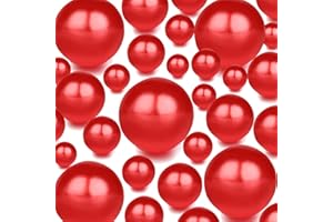 YUXIYAN 100Pieces Floating NO Hole Pearls Beads for Vases and 500 PCS for Floating,Floating Beads for Centerpiece,Home Decor,Party Table Wedding,Makeup Brush Beads