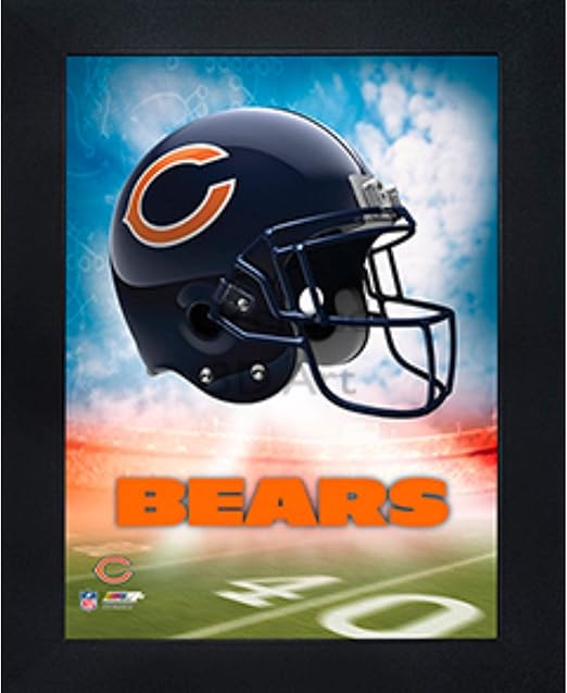 Amazon Com Chicago Bears 3d Poster Wall Art Decor Framed Print