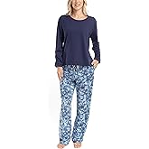 MUK LUKS Sweater Weather Women's Pajama 2-Piece Set, Super Soft Long Sleeve Shirt and Pants, Pijama De Mujer