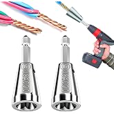 Wire Twister Tool for Drill, 2026 Upgraded Wire Nut Twister for Drill | Profession Electricians Tool, 6MM Hex Shank Cable Wire Twisting Tool Wire Twister Wire Connector for 9-22 AWG (2pcs)