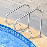 YERT 304 Stainless Steel Pool Hand Rail, Non-Slip 3-Bend Stair Rail view 5