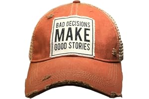Vintage Life Funny Hats for Women and Girls, Distressed Trucker Baseball Cap with Sayings
