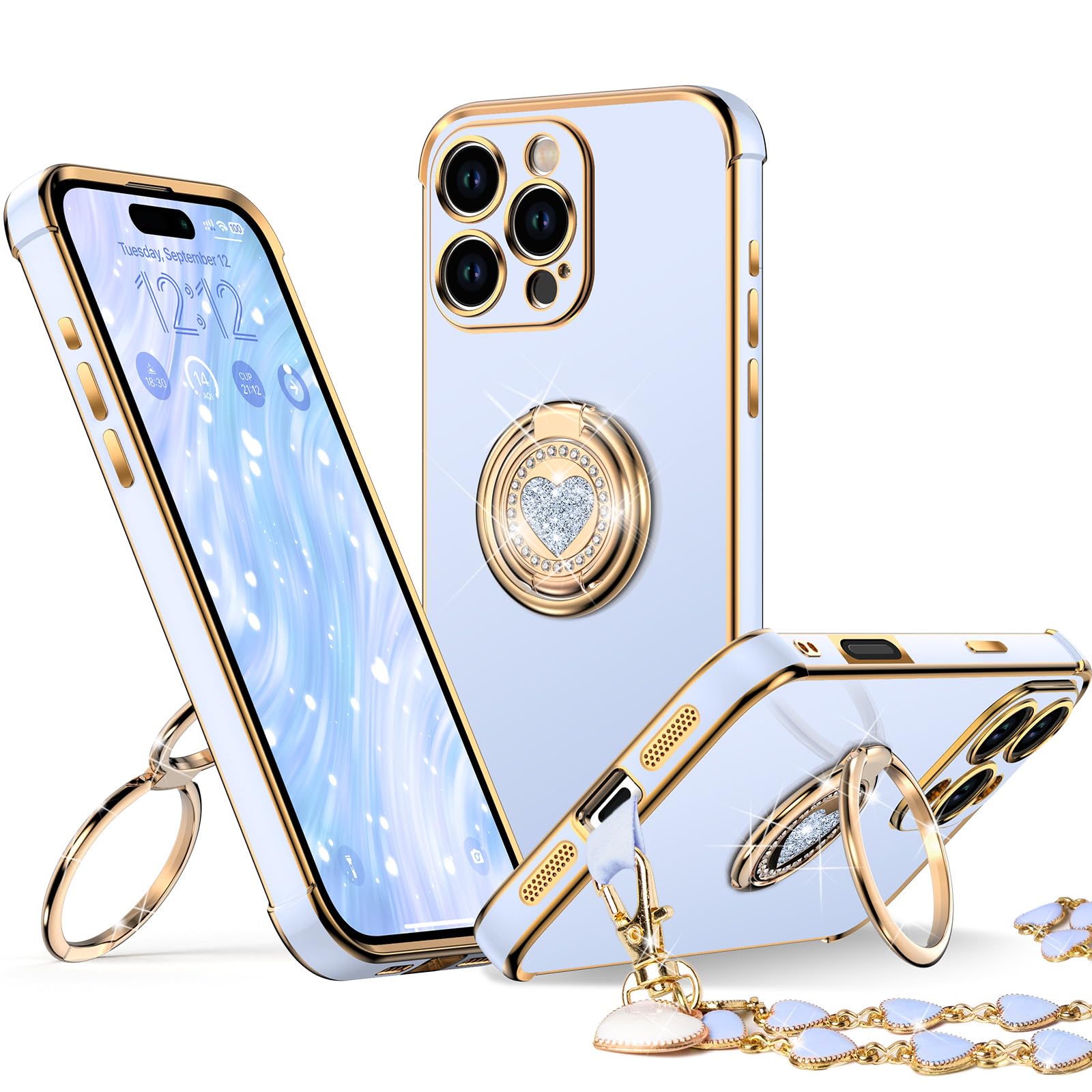XYZ for iPhone 16 Pro Case with Stand, Phone Case