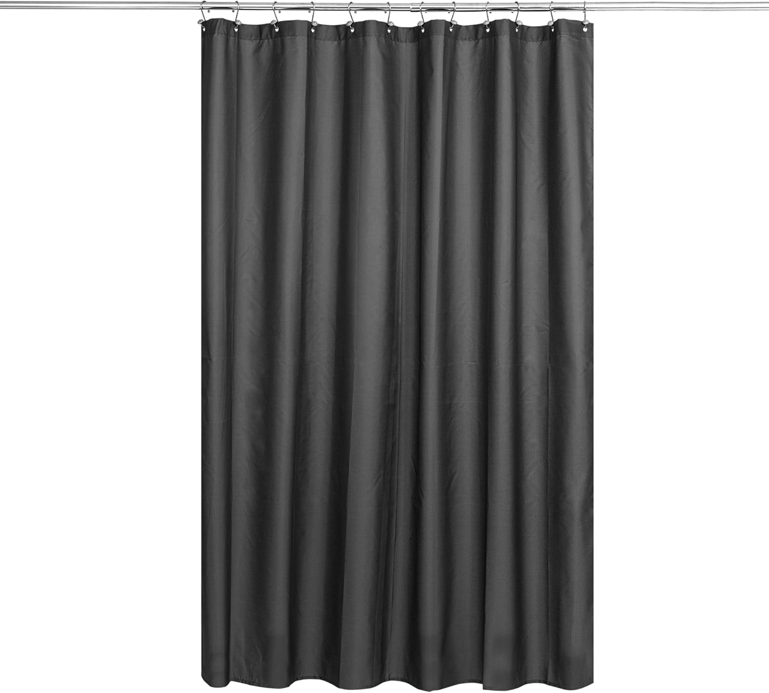 N&Y HOME Fabric Shower Curtain Liner Solid White with Magnets, Hotel Quality, Machine Washable,70 x 72 inches for Bathroom, 70"x72": Home & Kitchen