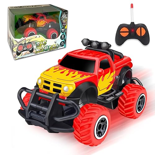 Xwin 1:43 Scale Remote Control Car for Kids - 4-Channel Red Mini RC Toy for Toddlers, Boys, and Girls - Ideal for Ages 3 to 8