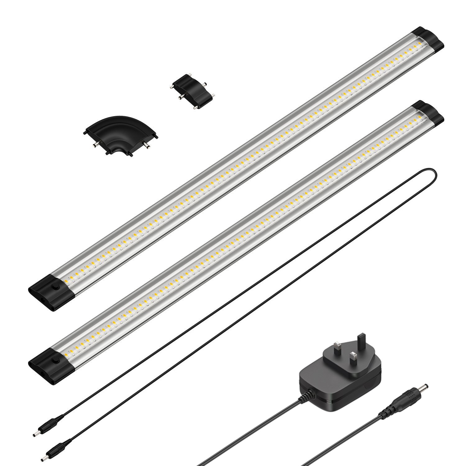 Parlat LED Under-Cabinet luminaire SIRIS, Each 50cm, Each 531lm, Warm-White, BS, Set of 2