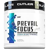 Prevail Pre Workout Powder with Nootropics: Best Pre Workout for Men and Women, Cutting Edge Energy and Focus Supplement with L Citrulline, Alpha GPC, L Tyrosine | Sour Blue Razz, 40 Scoops