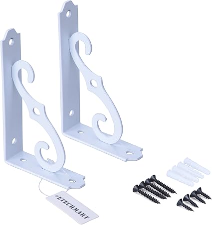Amazon Com Etechmart Decorative Wall Mounted Shelf Brackets Heavy
