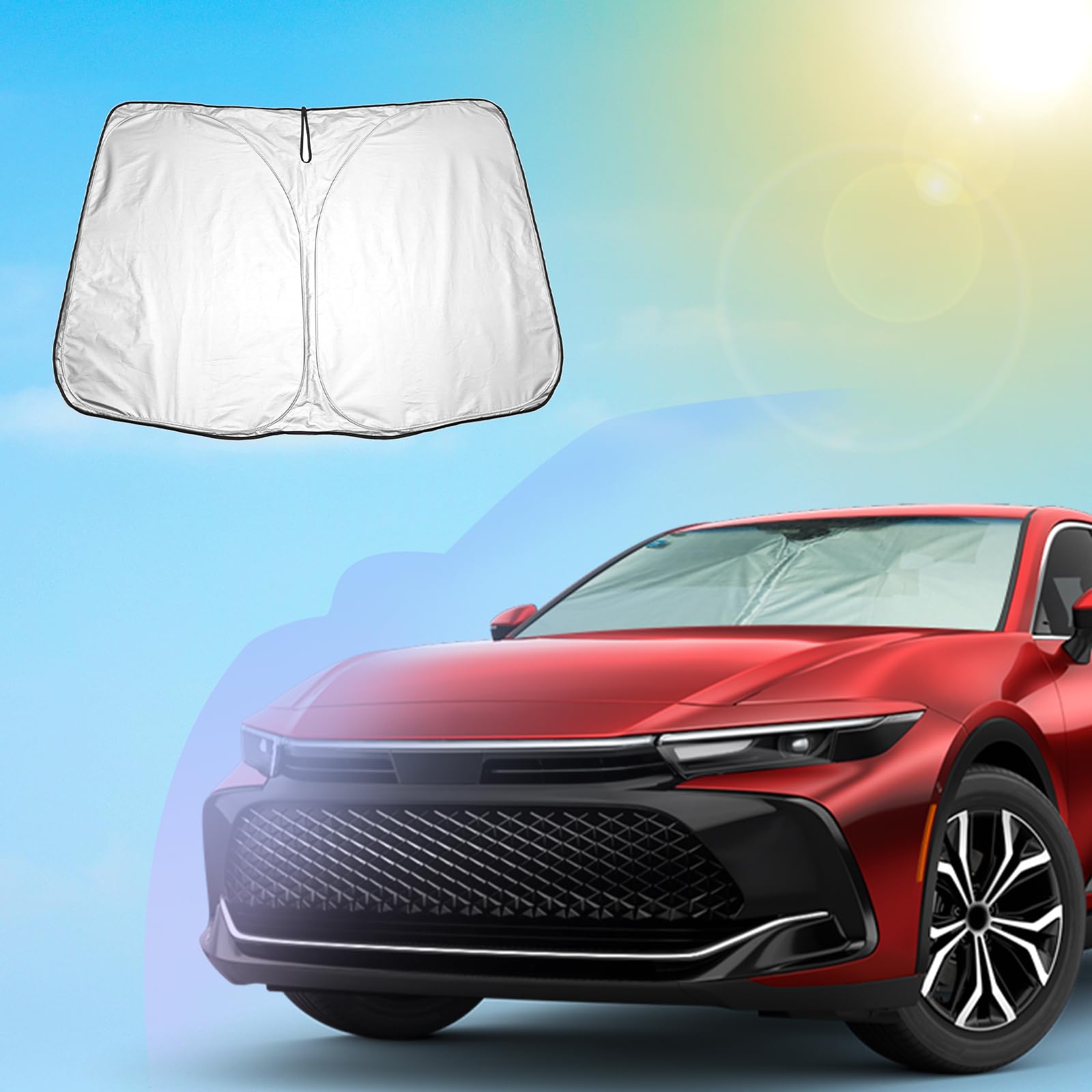Photo 1 of SXCY for 2023 2024 2025 Toyota Crown Signia Windshield Sunshade for 2023-2025 Toyota Crown Signia Accessories 2024 2025 Crown Sunshade Foldable Sun Shield 2024 2025 Crown Sunshade
