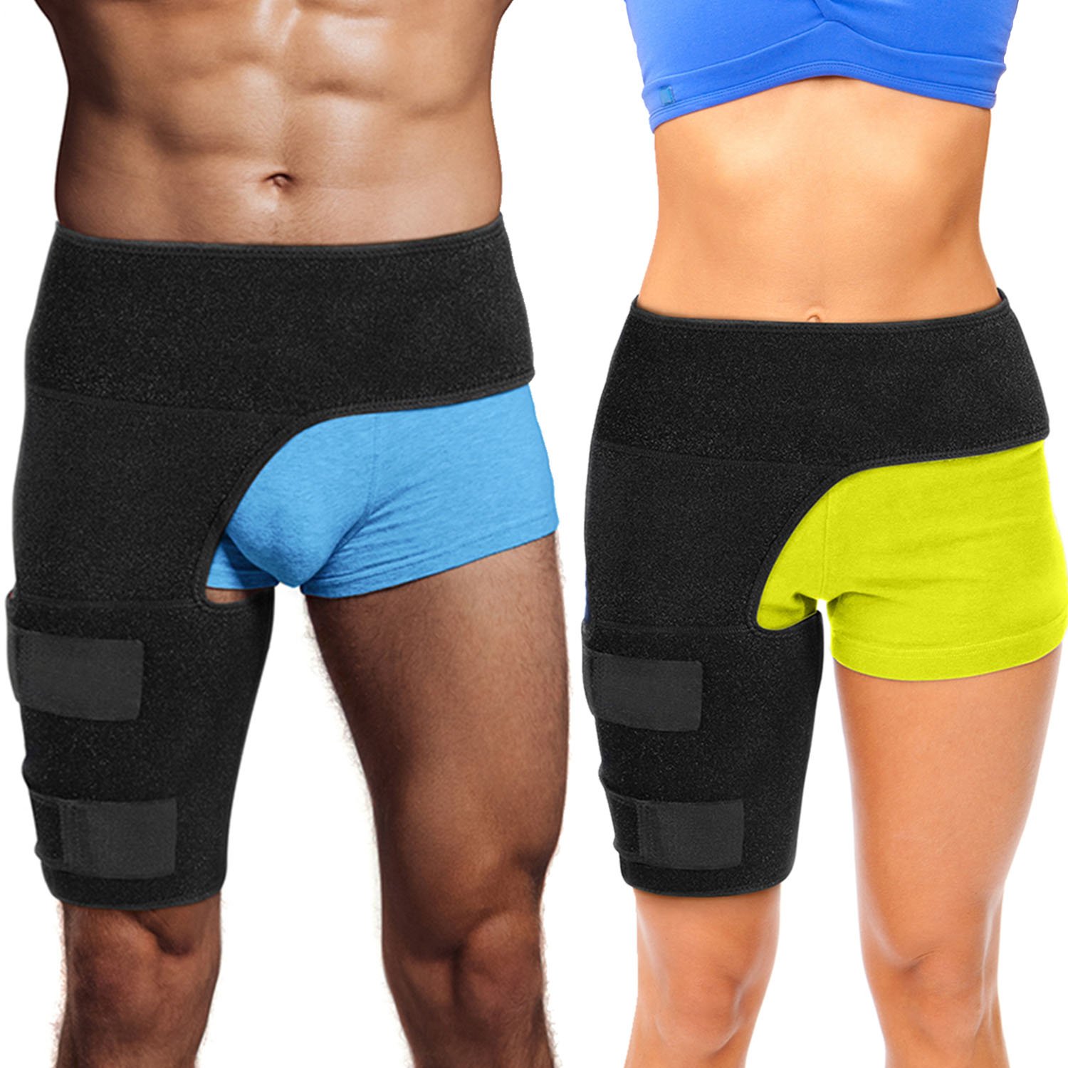 Hip Stabilizer Groin Brace Most Comfortable Thigh Support Adjustable Leg New 609311520803 eBay