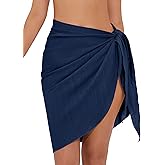 QOMEWA Women's Sarong Wraps Swim Skirt Cover Ups Bathing Suit Wrap Skirt Swimsuit Coverups for Swimwear