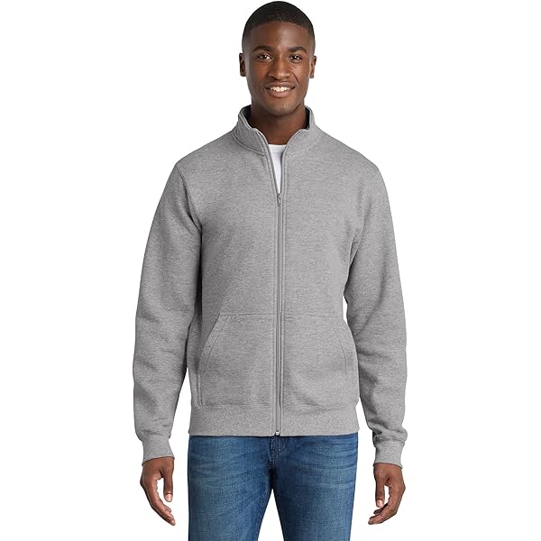 Port & Company - Core Fleece Full-Zip Hooded Sweatshirt S Ash at