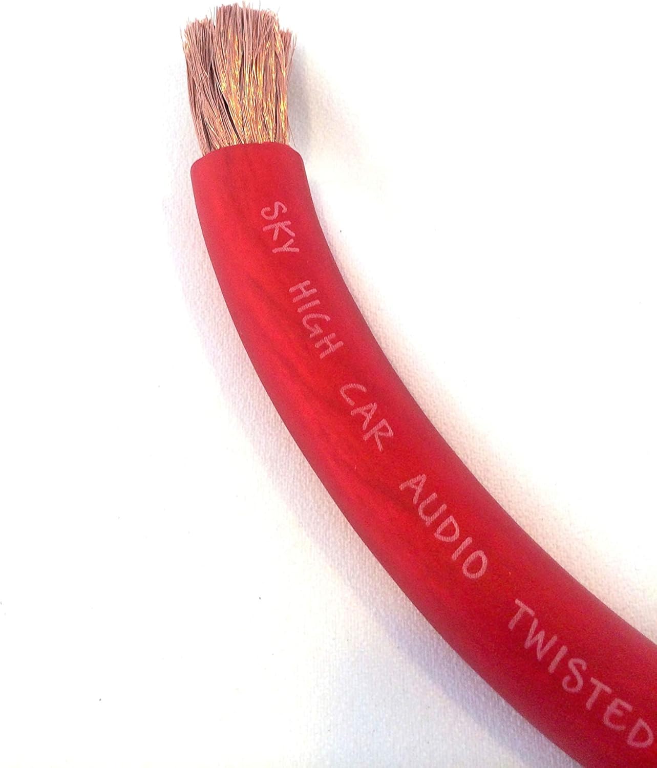 Amazon Com Ofc 2 0 Gauge Awg Red Power Ground Wire Sky High Car Audio Sold By The Foot Ft Home Audio Theater