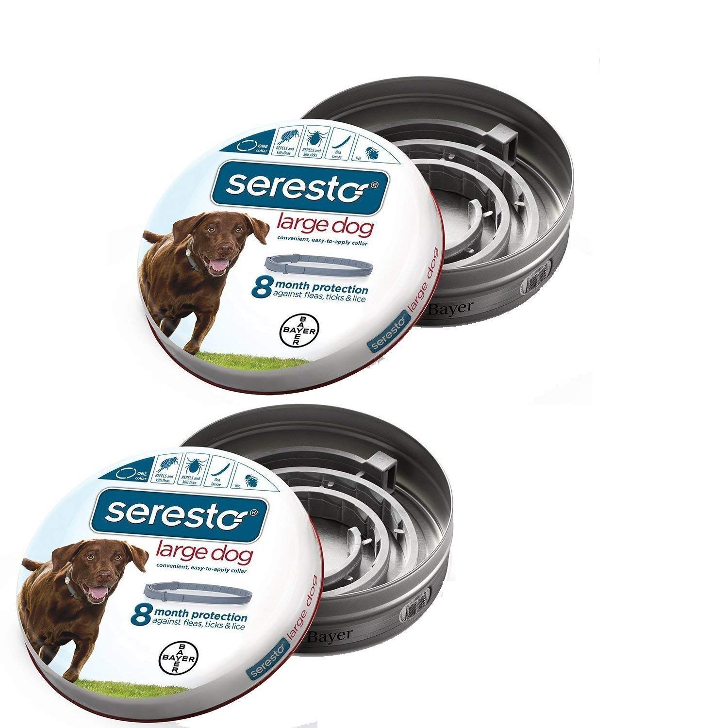 Bayer Seresto Flea and Tick Collar, Large Dog, 2Pack eBay
