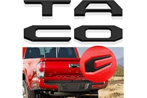 SUPER REPAIRMAN Tailgate Inserts Letters Emblem Compatible for 2016-2022 2023 Tacoma Accessories - ABS Material, 3D Raised & Strong Adhesive (Matte Black)