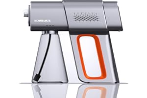 KONBANZE Handheld Induction Nano Fogger Machine，Sanitizer Spray Machine, Electrostatic Sprayer， Electrostatic Atomizer Sprayer，Cordless Nano Steam for Home Office Garden use (Gray)