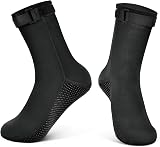 flintronic 3mm Neoprene Socks Wetsuit Diving Anti-Slip Fin Socks Black L view 1