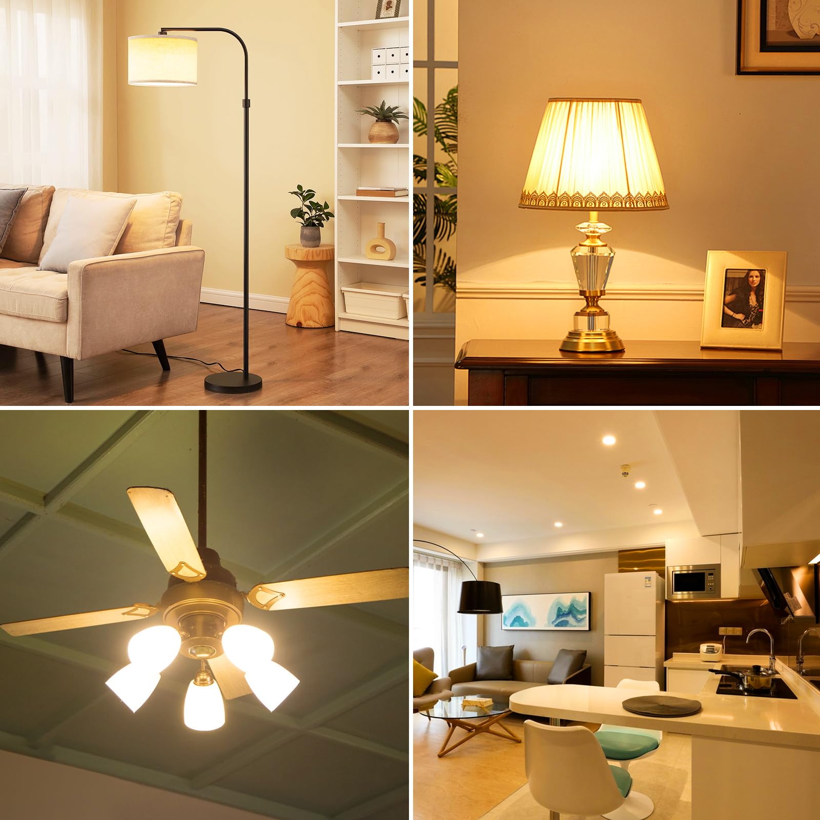 Torkase A19 LED Bulbs 100W Equivalent, 13W 1500 Lumens Very Bright and Energy Saving, Non-Dimmable, 3500K Soft White, Standard E26 Medium Base Lighting Bulb, 30000 Hour Lifetime for Home(Pack of 4)