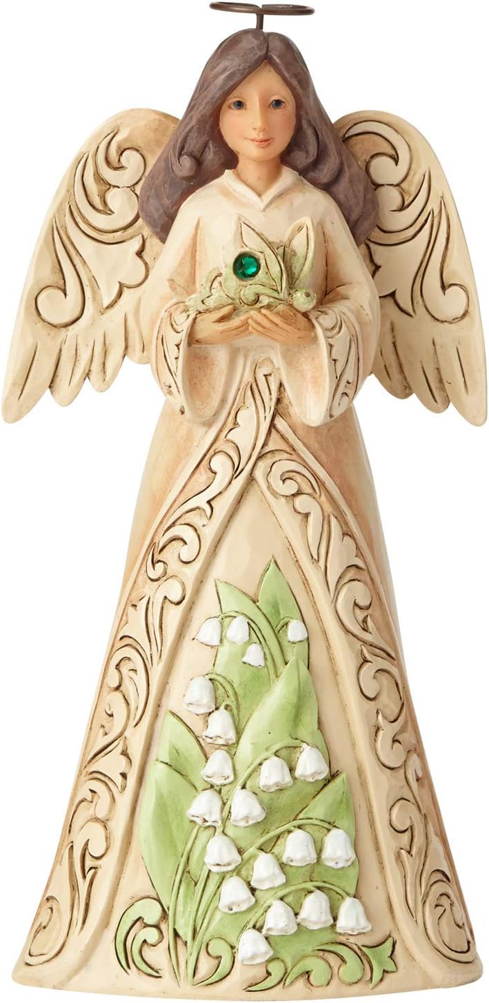 Heartwood creek May Angel Figurine, Resin, Colourful, 6.5 x 8 x 15.5 cm