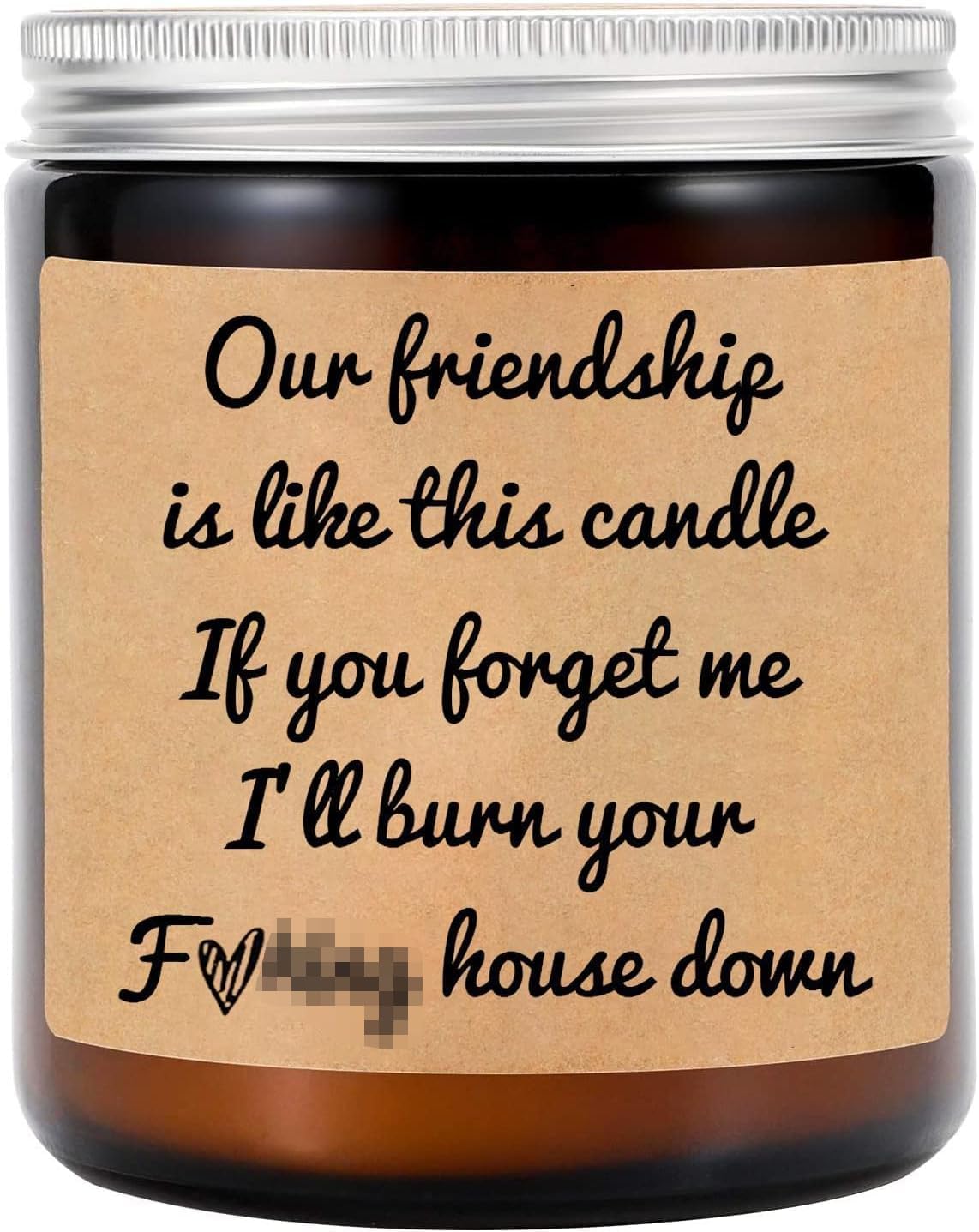 InFanso Scented Candles Funny Gifts for Friends, 100% Natural Soy Wax Lavender Candles, Gift for Best Friend Women Men, Friendship Gifts for Women, Funny Candles for Women Gift