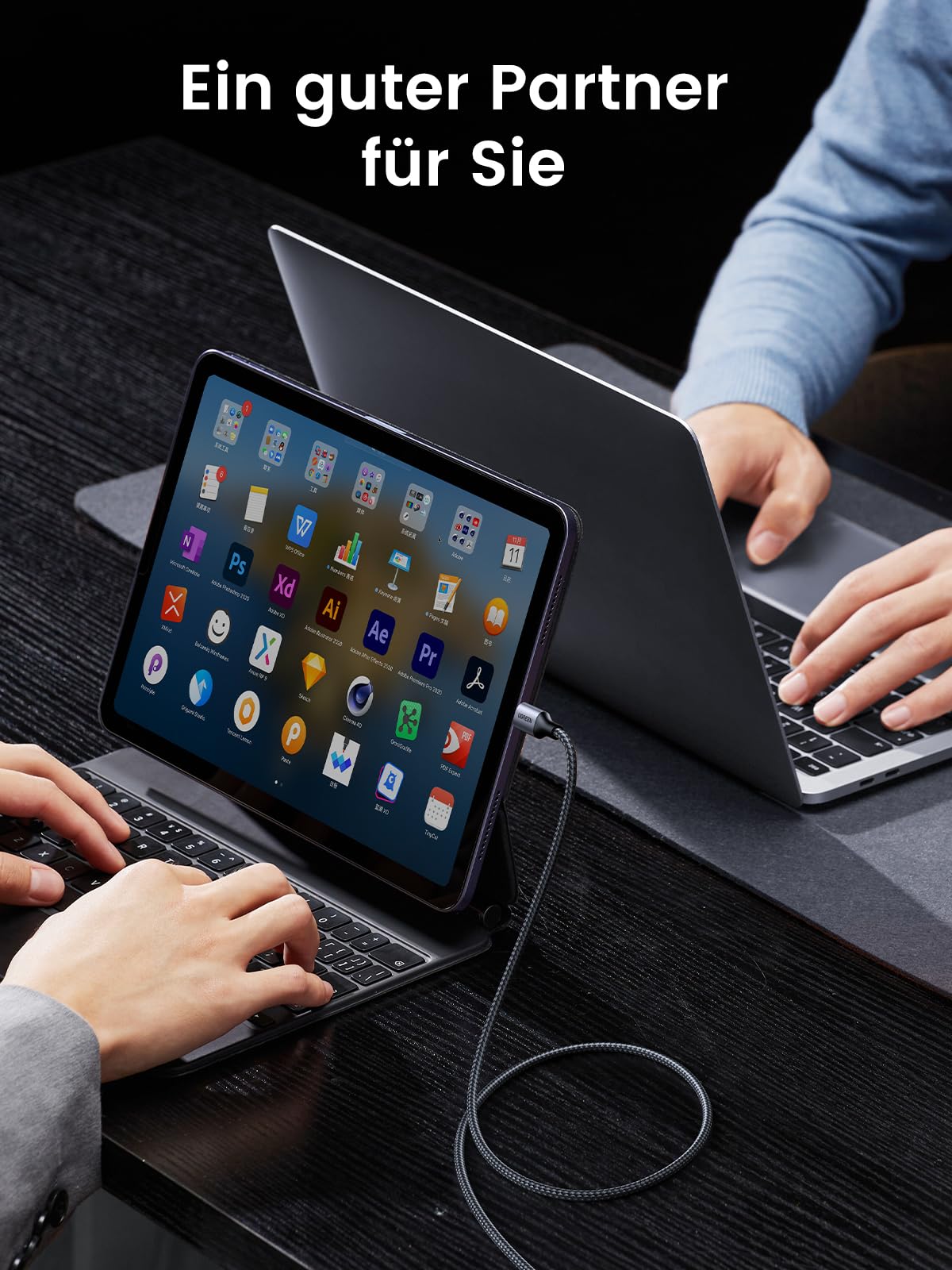 UGREEN USB C auf USB C Kabel 60W PD 3.0, PPS USB-C Ladekabel kompatibel mit iPhone 17 Pro Max,iPhone Air, iPhone 16 15 Pro Max, Galaxy S25 S24 MacBook Air M2 iPad Pro, Air 5/Mini, Pixel 9 usw. (1M) 4