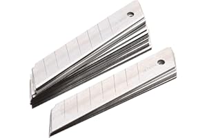 Jetech 18mm Utility Knife Refill Blades – 50 Pack Heavy Duty Snap-Off Blades, Ultra Sharp Carbon Steel, Precision Breakaway S