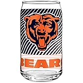Rico Industries NFL Football Standard 16-oz Can Shaped Glass