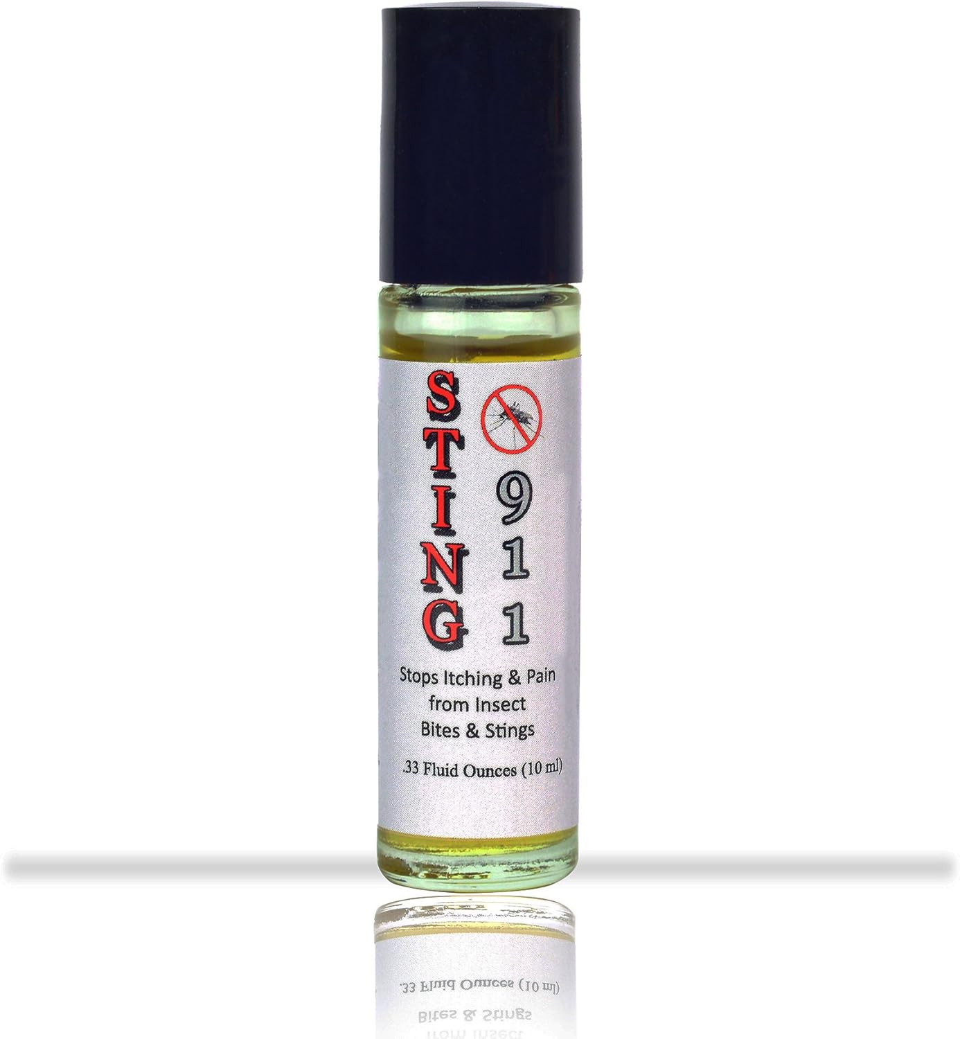 Sting 911 Powerful Concentrated Herbal Formula Instant Relief from Pain and Itching for Mosquito Bites, Bug Bites, Bee Stings, No-See-Ums, Chiggers