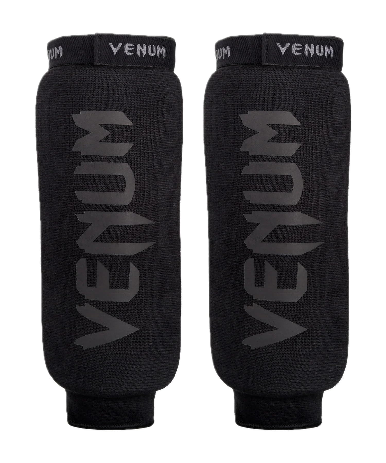 Venum, Kontact Shin Guards Without Foot, Men's, L, Black/Black
