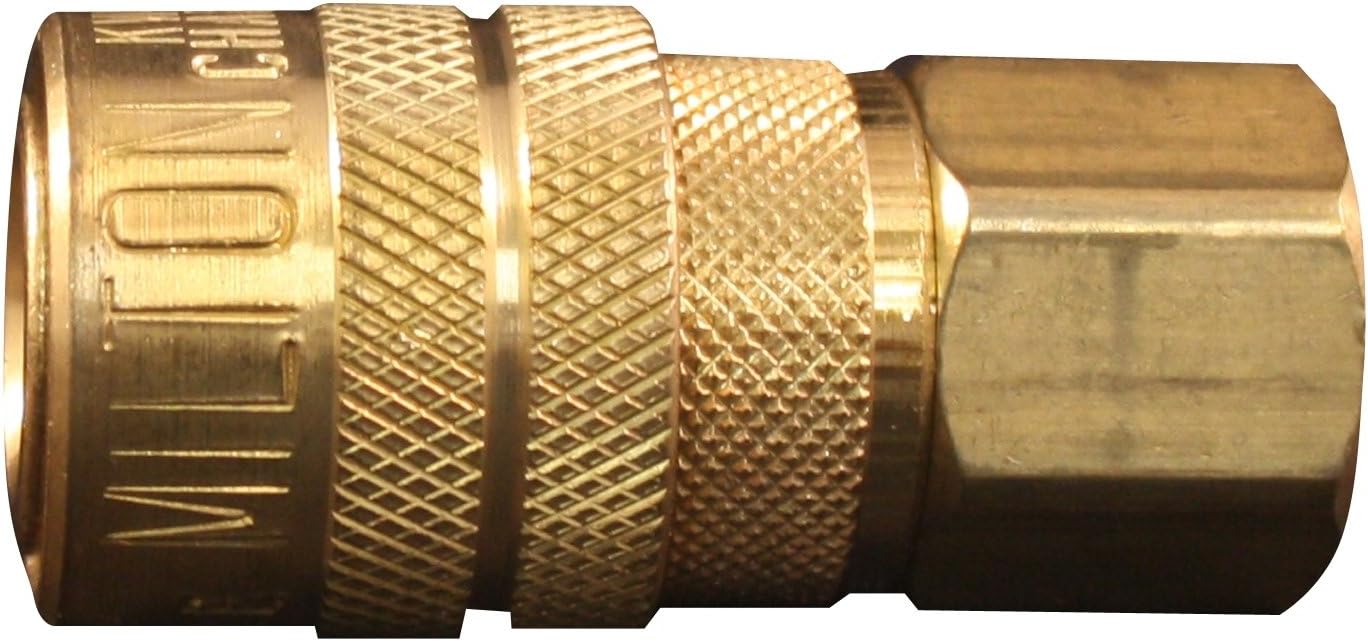 Milton (S-715) 1/4" FNPT Female M-Style KWIK-CHANGE Coupler - Air Tool Fittings - 