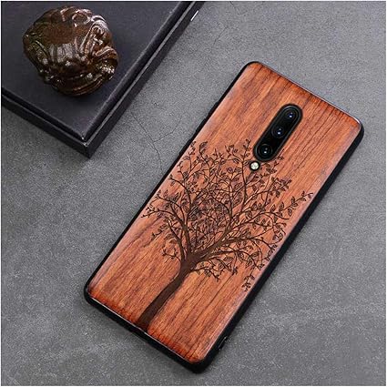 Amazon ウッドケースoneplus 7ローズウッドtpu耐震性裏表紙電話シェルワンプラス7 Proのケースについて Oneplus 7 Proの 色4 美眉人 家電 カメラ
