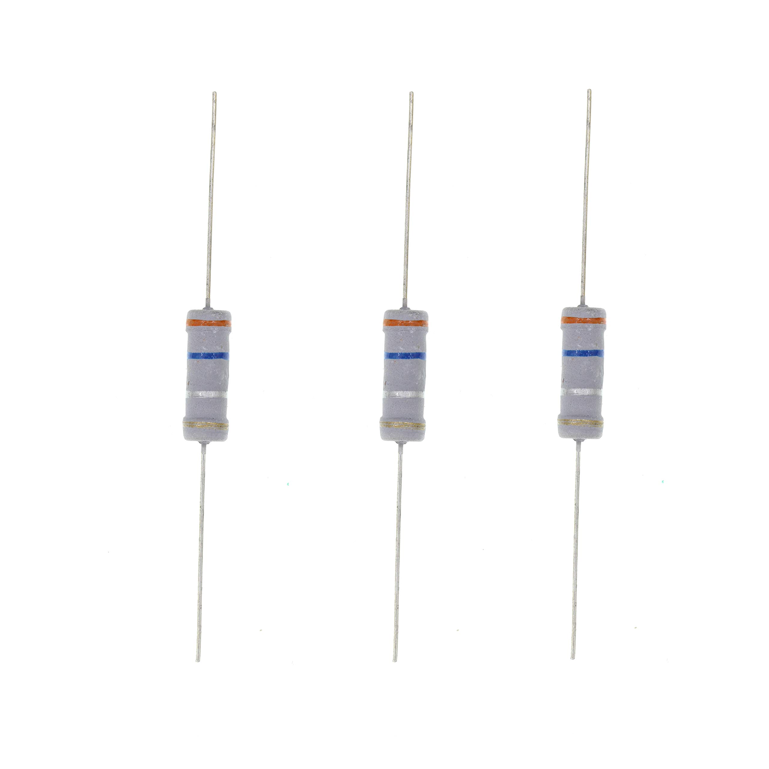 HUABAN 20PCS 3W 3 Watts 0R36 0.36 Ohm 5% Metal Oxide Film Resistor
