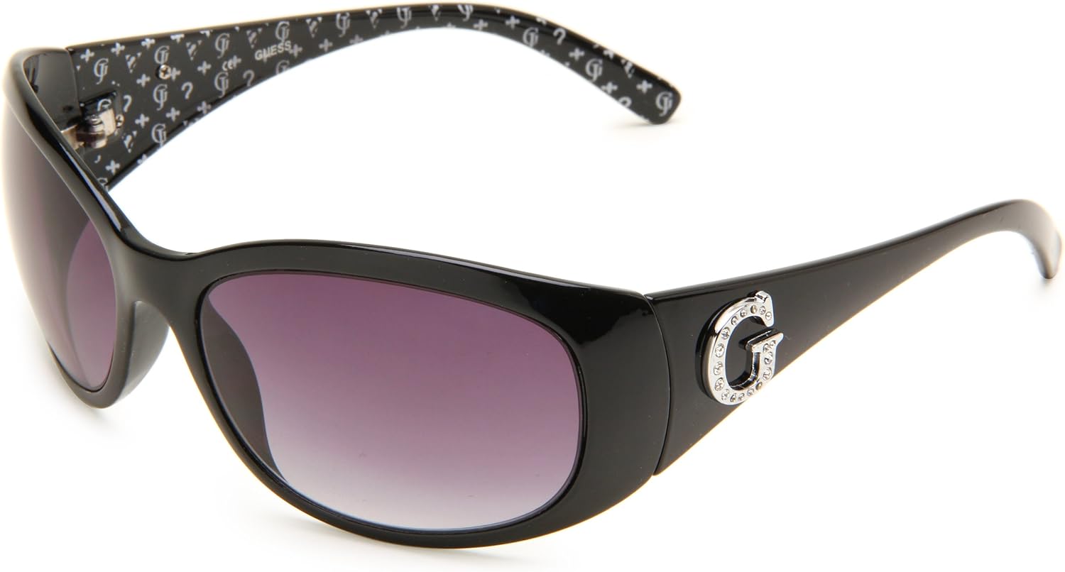 Guess GU6389 Black Ladies Wrap Sunglasses Blk35 5918130 Amazon.co