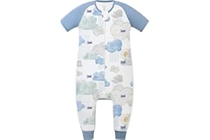 Nest Designs Raglan Short Sleeve Footed Sleep Bag | 0.6 TOG