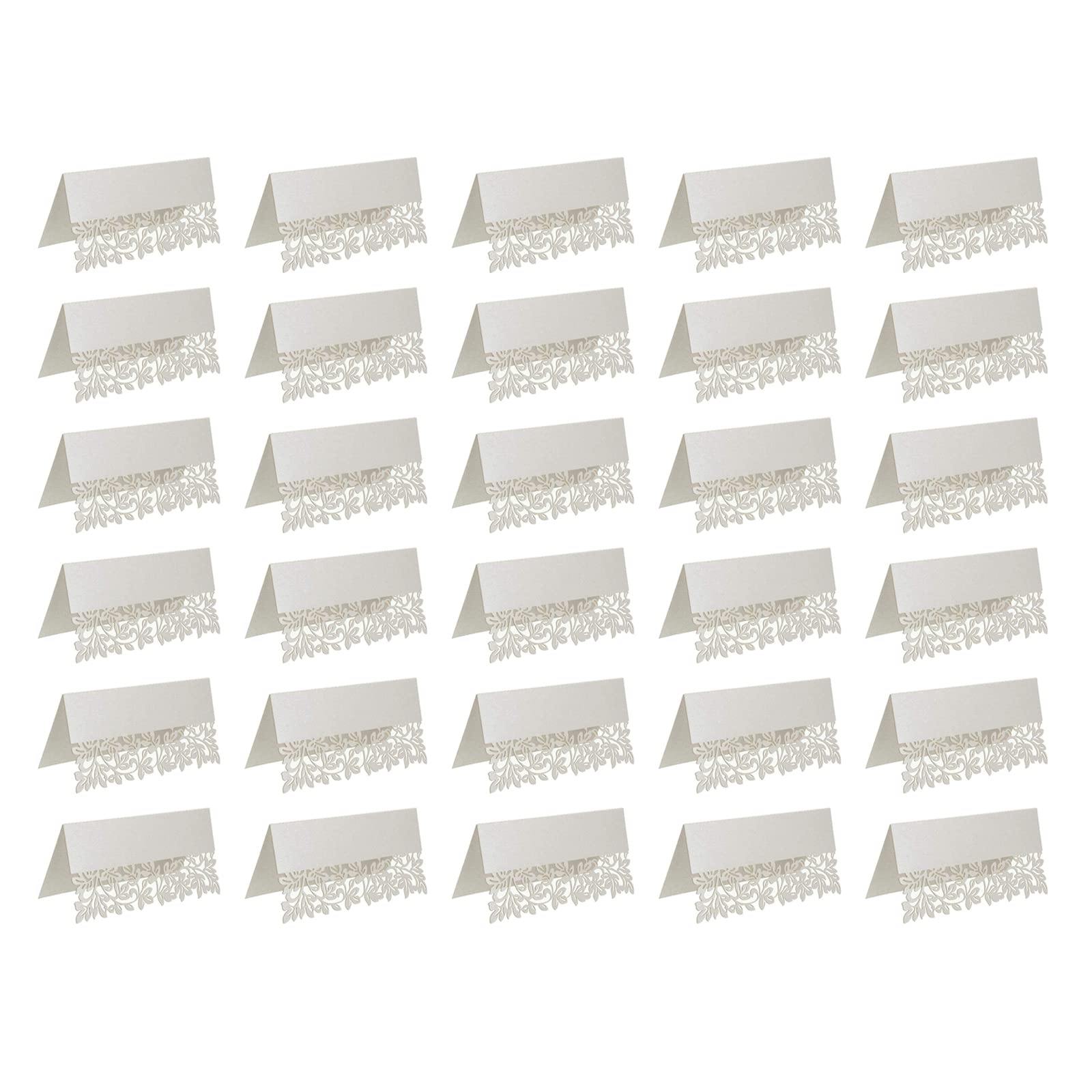 30 Pcs White Place Name Cards Wedding Table Name Cards Wedding Supplies for Weddings, Banquets, Special Events