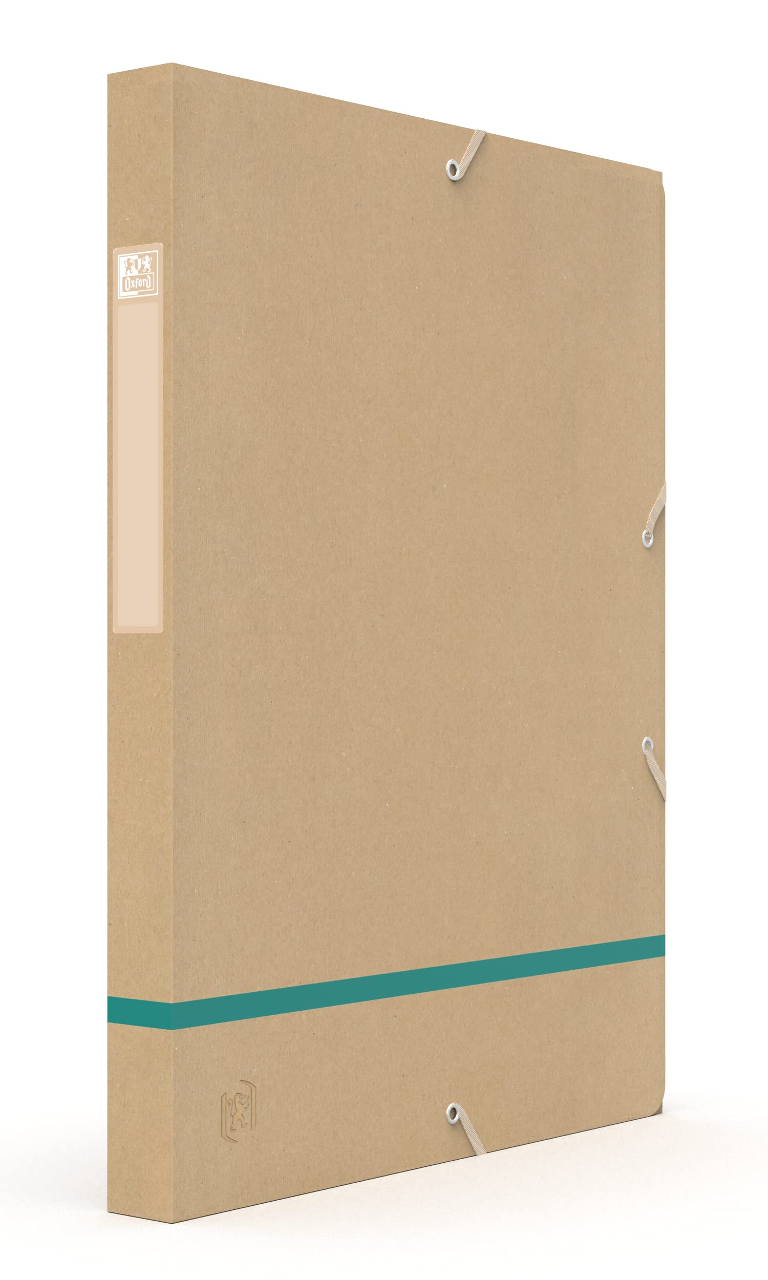 Oxford Touareg Filing Box 24 x 32 cm Spine 25 mm with Elastic Recycled Card Cover Assorted Colours