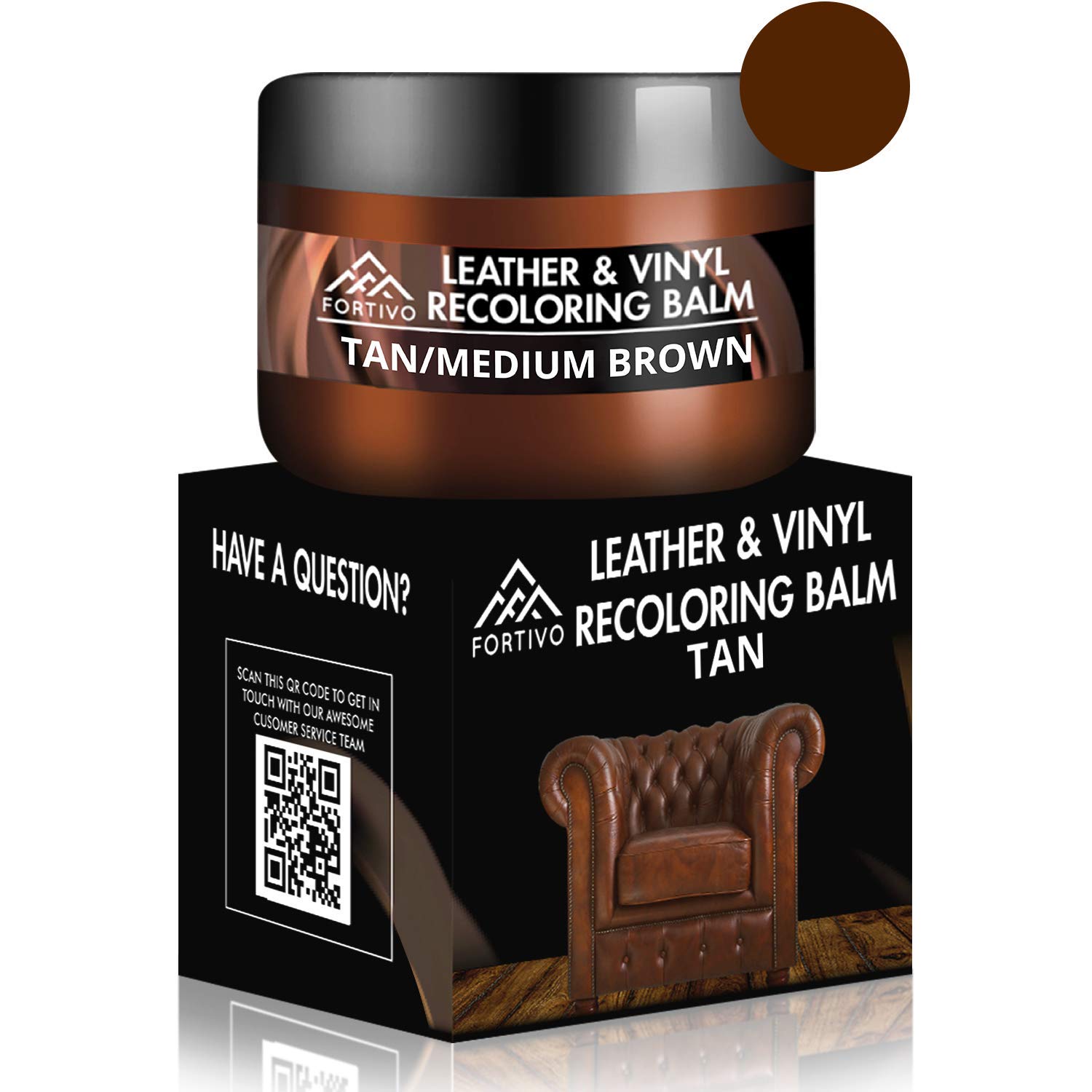 Leather Repair Kits for Couches - Leather Color Restorer for Furniture, Car Seats, Furniture - Leather Recoloring Balm Leather Repair Cream Leather Repair for Upholstery (Tan)