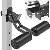 Lifeswell Power Rack Attachments for 2" x 2" and 3" x 3" Racks | Includes Dip Bar, Nordic Curl, and Safety Spotter Arms for Home Gym Strength Training