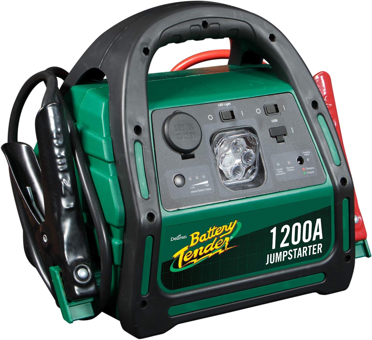 Battery Tender Jump Starter: Portable 1200 Amp Automotive Jump Starter for Cars, Trucks, SUVs, ATVs, and More - Smart 1200A Automotive Battery Jump Starters by Deltran - 030-0004-WH