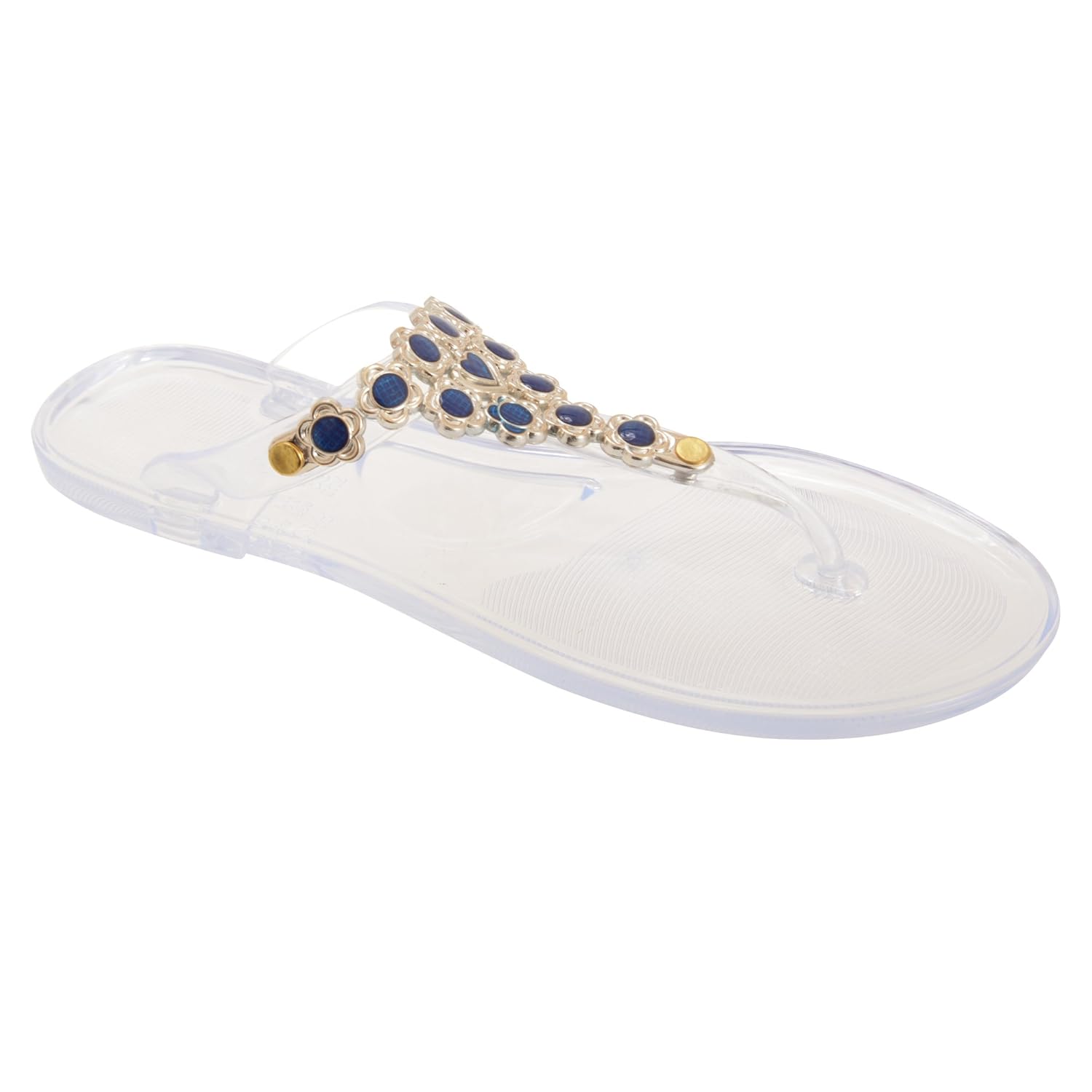Amazon.com | Womens/Ladies Floral Design Jelly Flip Flops | Flip-Flops