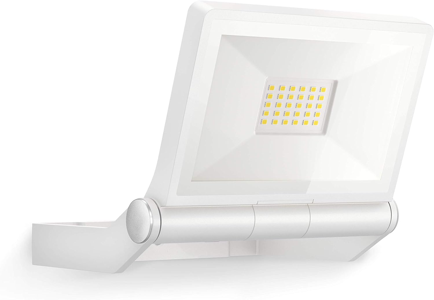 Steinel LED Outdoor Floodlight XLED ONE White, 17.8 W Security Light, 2050 lm, for Driveway Yard and Garden